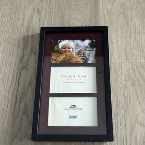 Black and Wood Multi-Photo Table or WallFrame